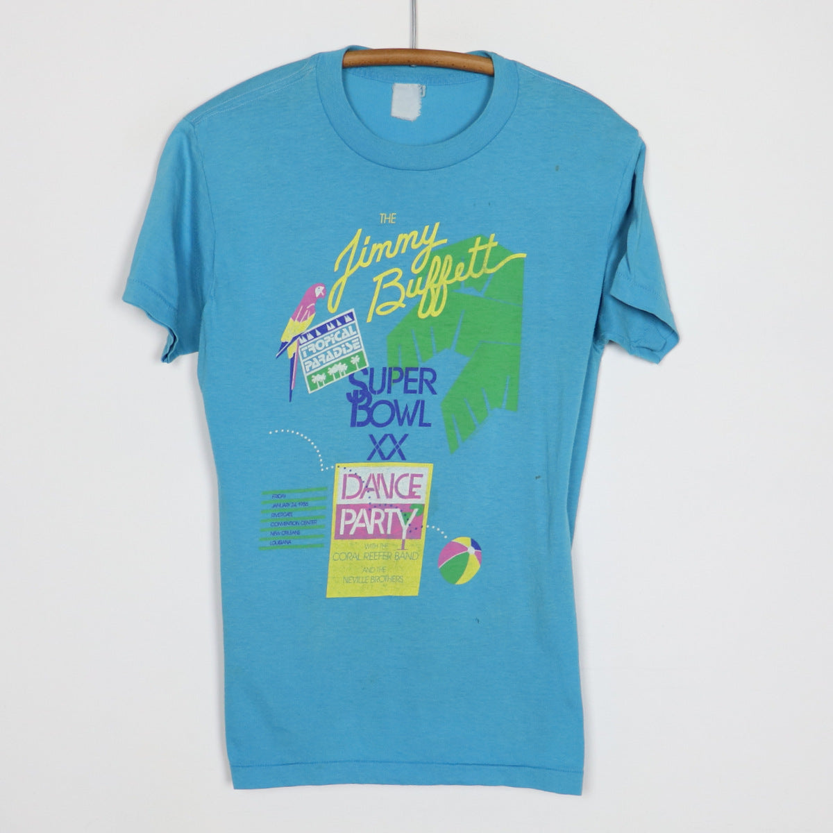 1986 Jimmy Buffett Super Bowl Dance Party Shirt