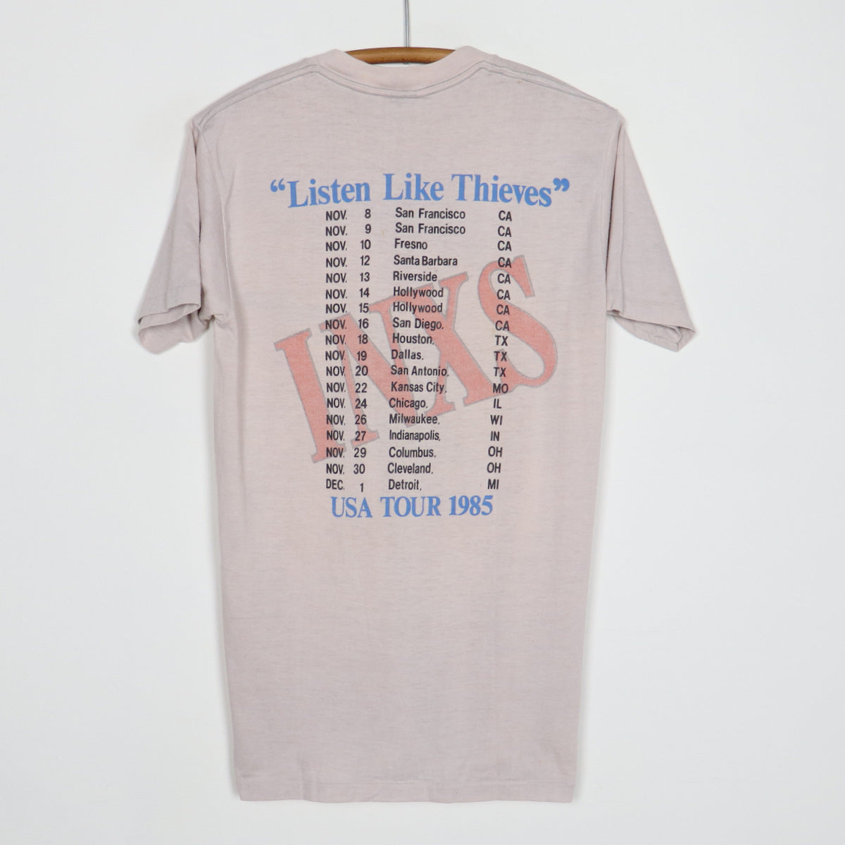 1985 INXS Listen Like Thieves US Tour Shirt
