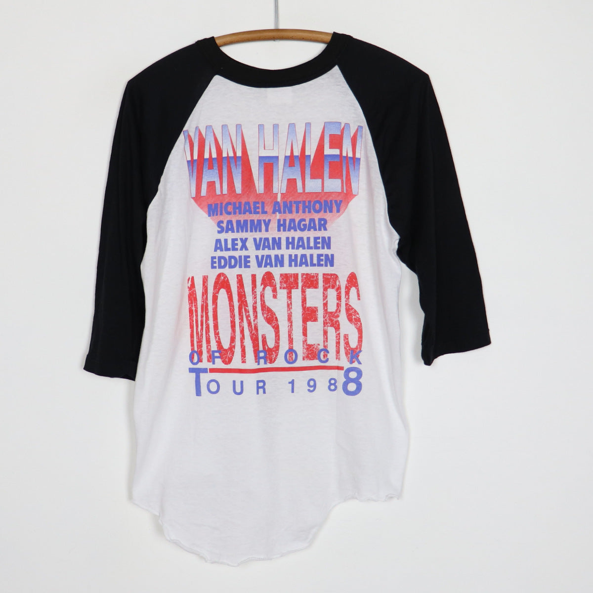 1988 Van Halen Monsters Of Rock Tour Jersey Shirt