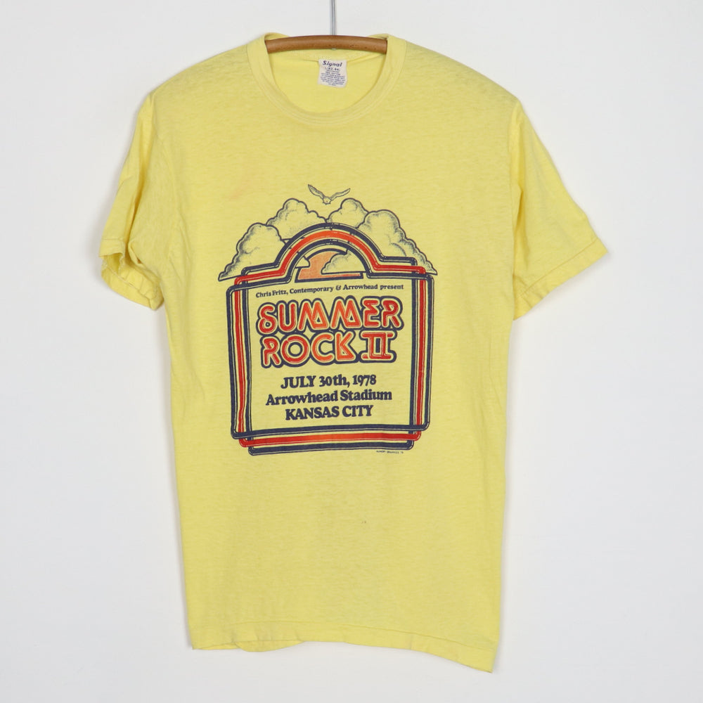 1978 Summer Rock II Arrowhead Stadium Kansas City Shirt