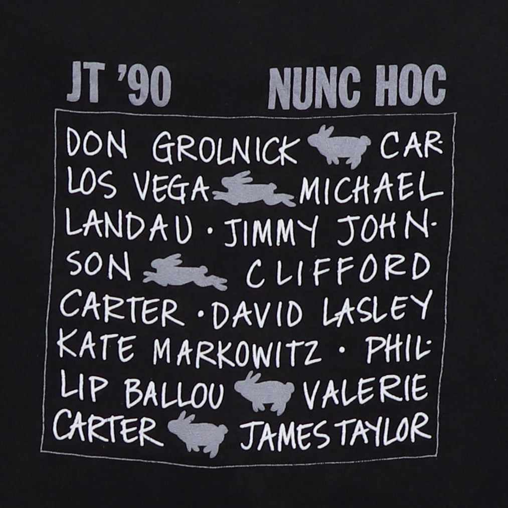 1990 James Taylor Nunc Hoc Tour Shirt