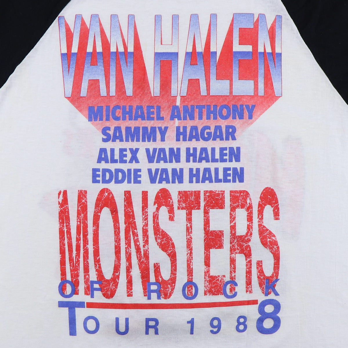 1988 Van Halen Monsters Of Rock Tour Jersey Shirt