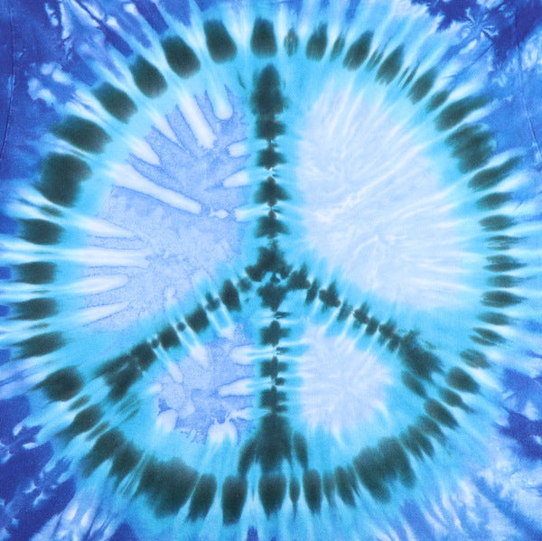 1990s Peace Sign Tie Dye Shirt