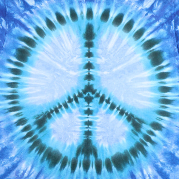 1990s Peace Sign Tie Dye Shirt