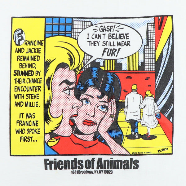 1990 Friends Of Animals Anti Fur Shirt