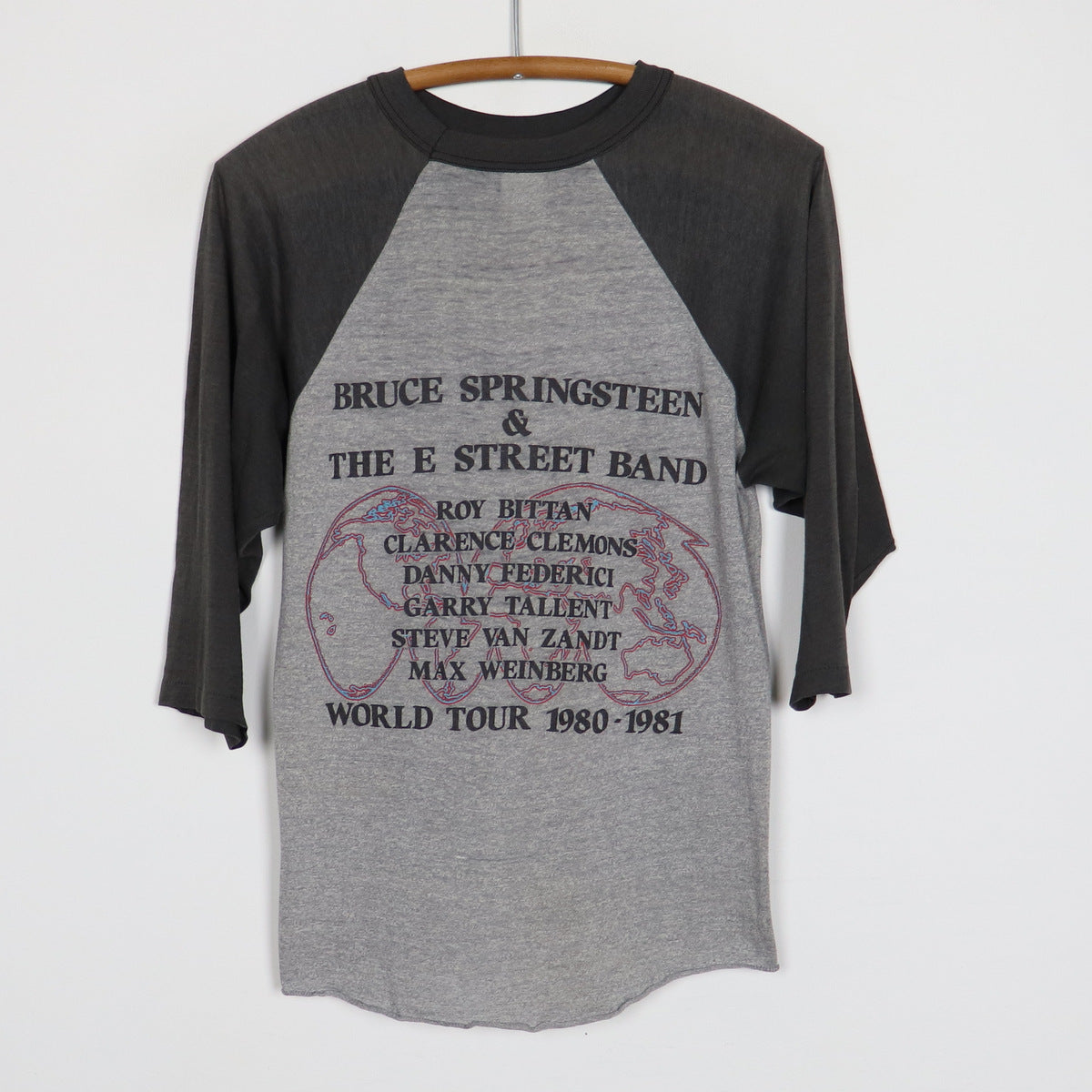 1980 Bruce Springsteen & The E Street Band World Tour Jersey Shirt