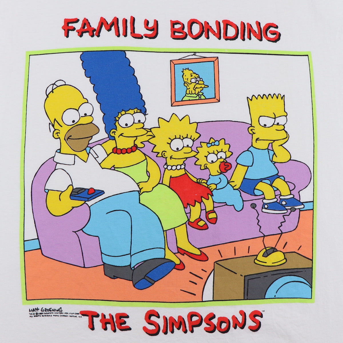 1989 The Simpsons Family Bonding Shirt
