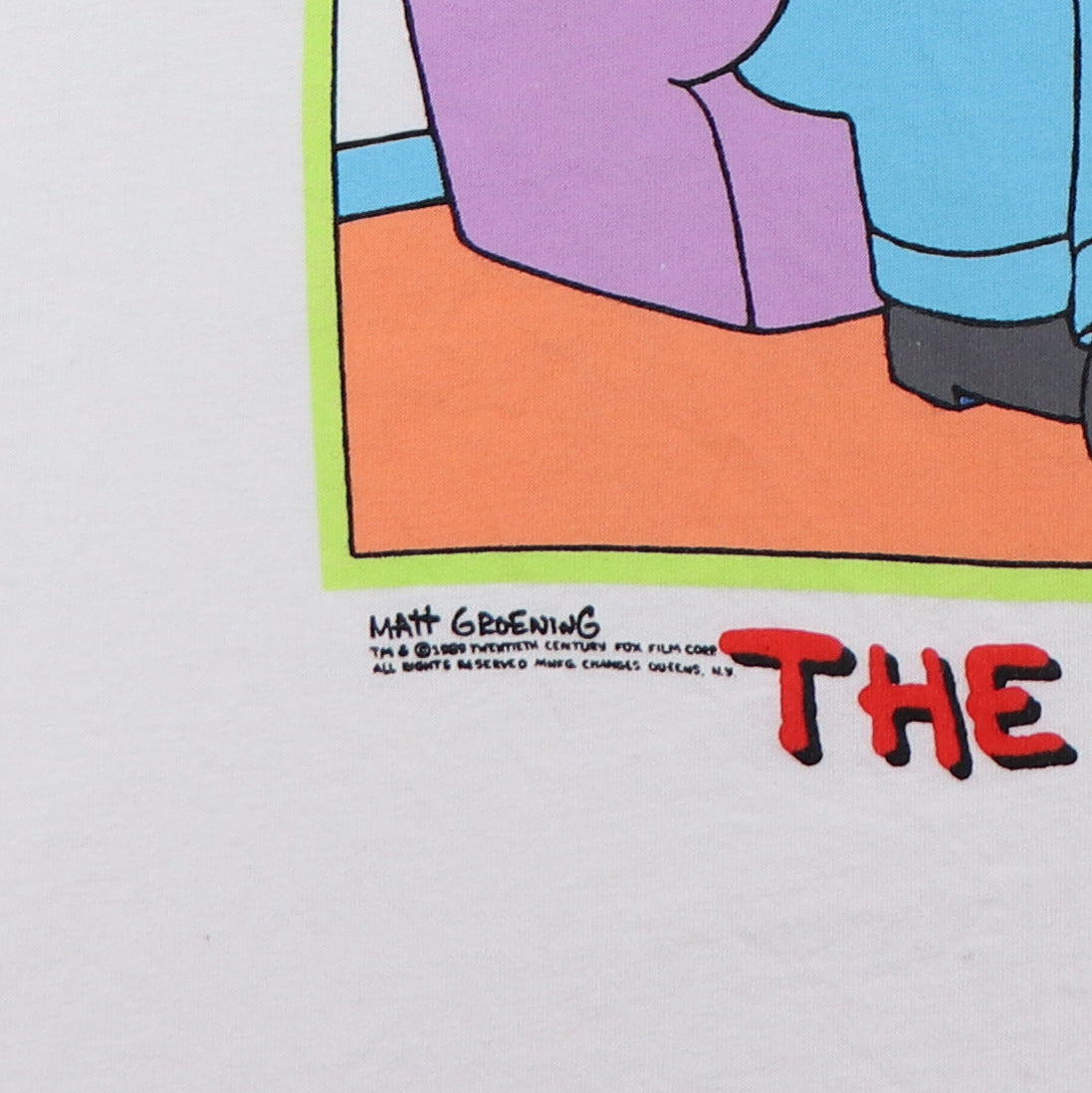 1989 The Simpsons Family Bonding Shirt