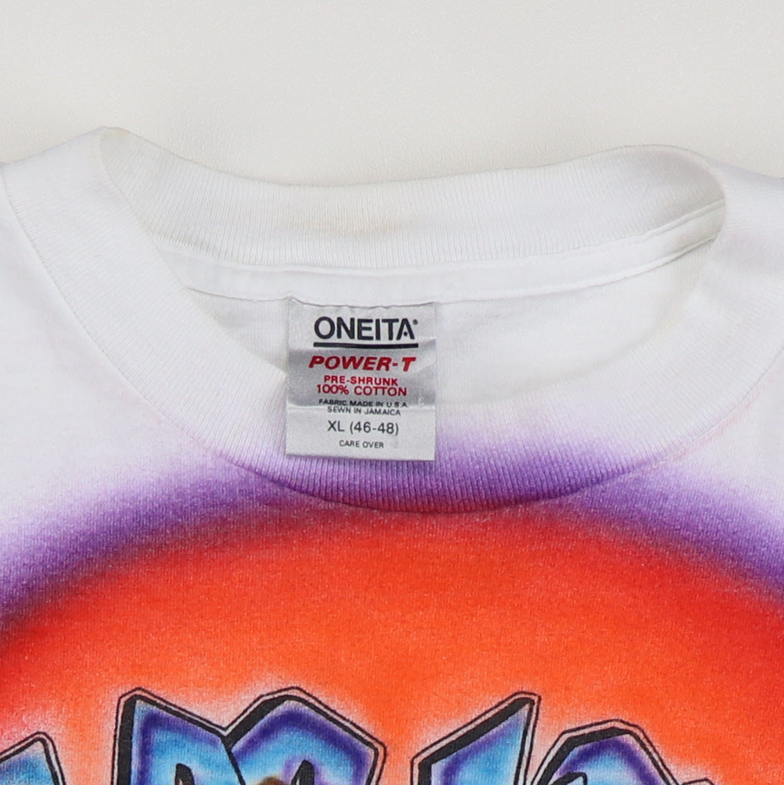 1991 Jerry Garcia Carlos Santana Las Vegas Air Brush Shirt