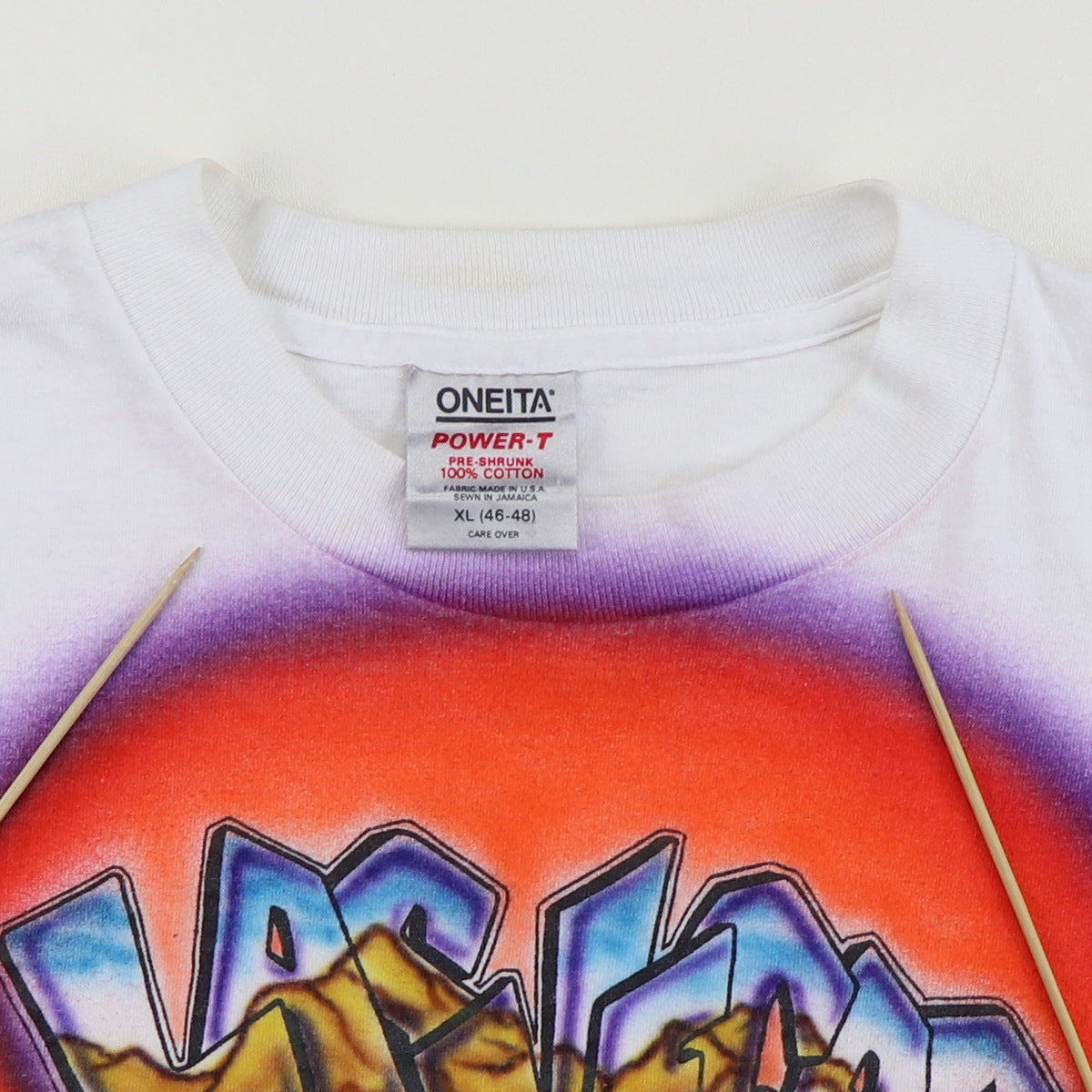 1991 Jerry Garcia Carlos Santana Las Vegas Air Brush Shirt