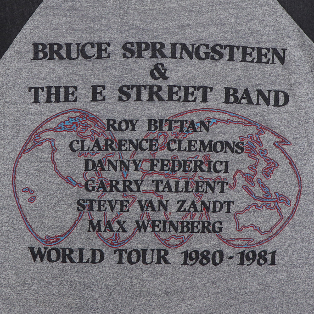 1980 Bruce Springsteen & The E Street Band World Tour Jersey Shirt