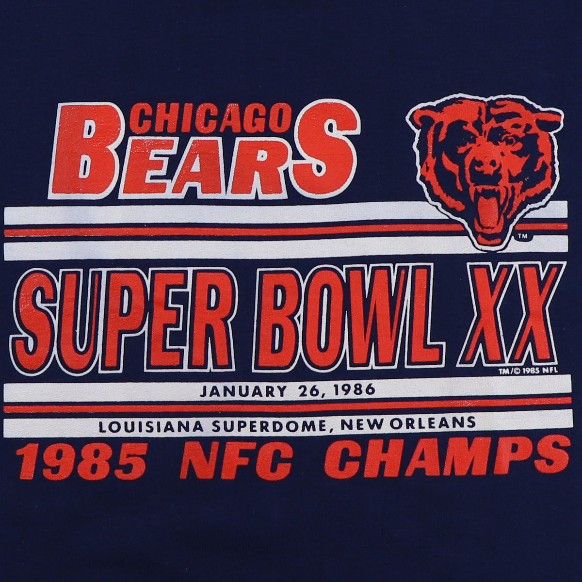 1985 Chicago Bears Super Bowl Shirt
