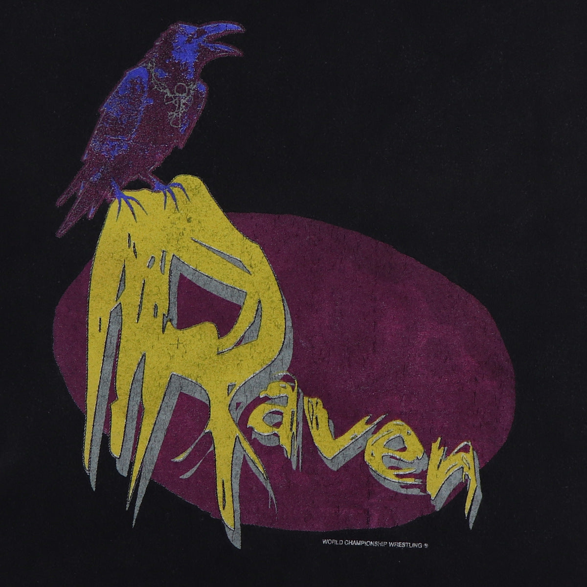 1990s Raven WCW Wrestling Shirt