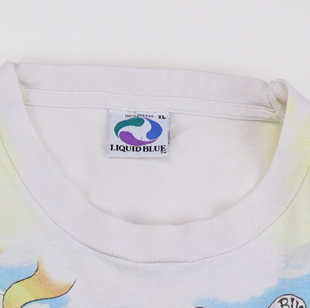 1994 Grateful Dead Summer Tour Liquid Blue Tie Dye Shirt