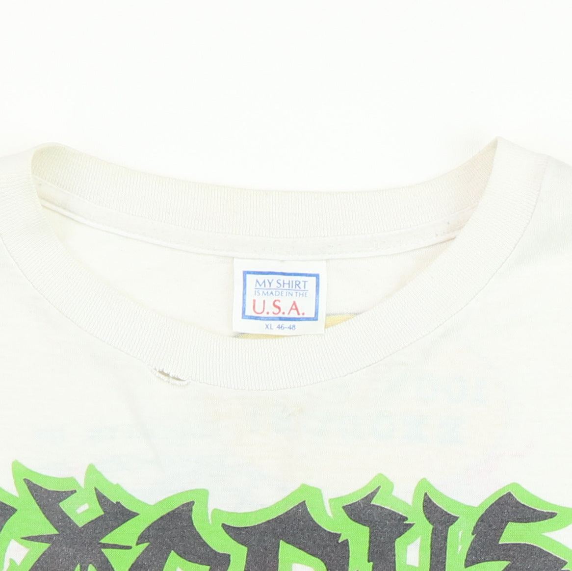 1989 Exodus Spitting Image Of A Man In Hell Tour Shirt