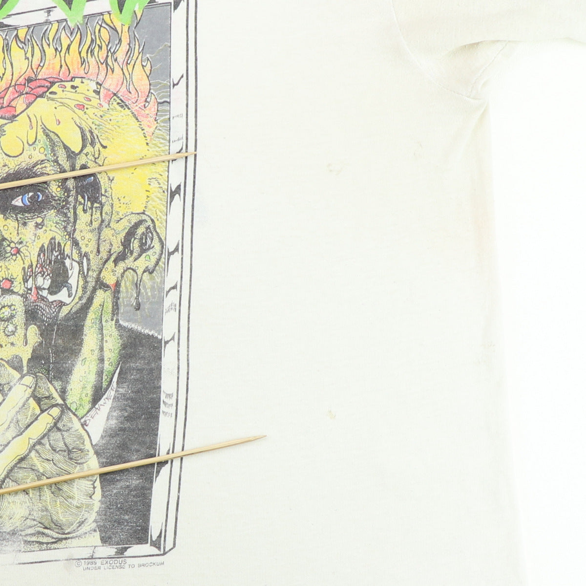 1989 Exodus Spitting Image Of A Man In Hell Tour Shirt