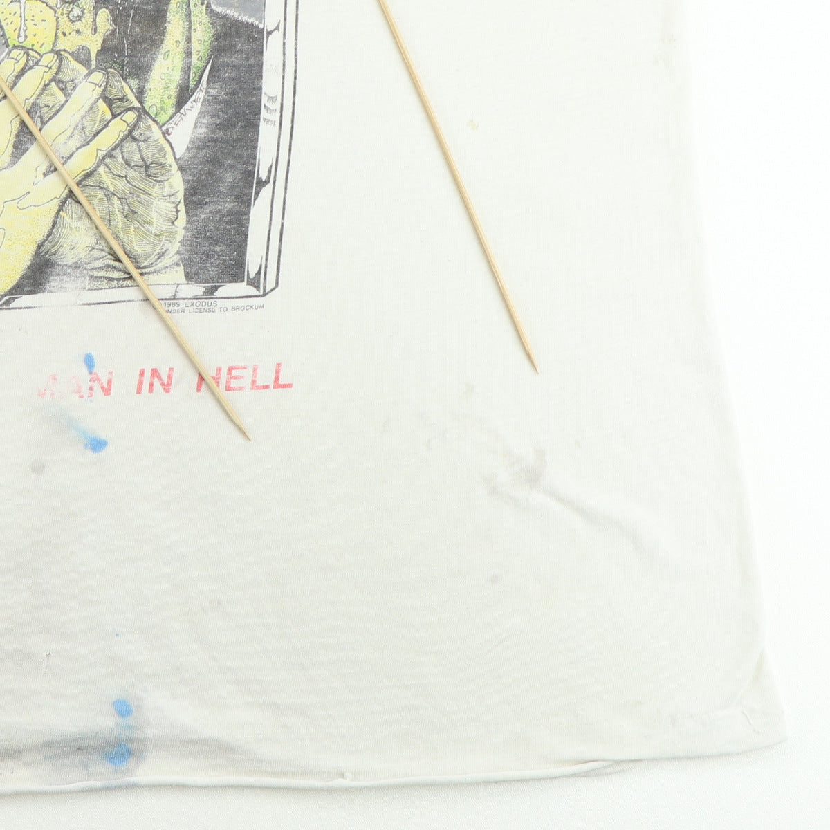 1989 Exodus Spitting Image Of A Man In Hell Tour Shirt