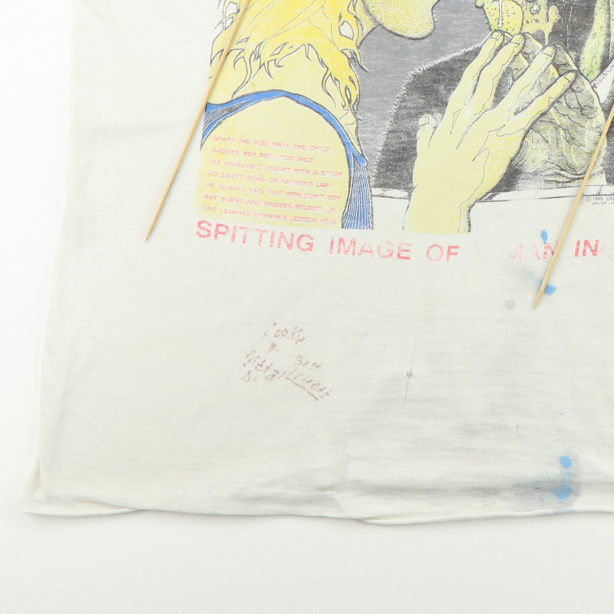 1989 Exodus Spitting Image Of A Man In Hell Tour Shirt