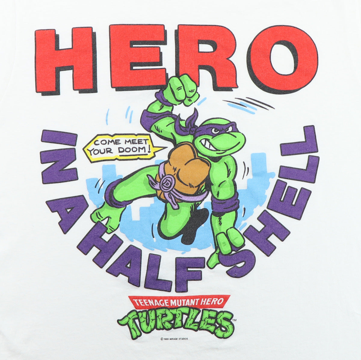 1989 Teenage Mutant Hero Turtles Donatello Shirt
