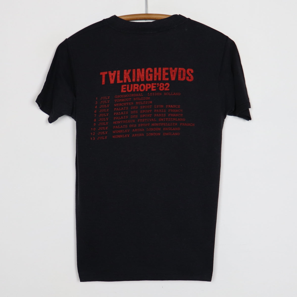1982 Talking Heads European Tour Shirt