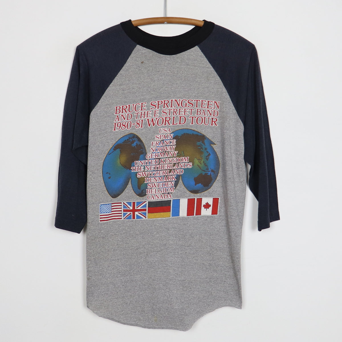 1980 Bruce Springsteen World Tour Jersey Shirt