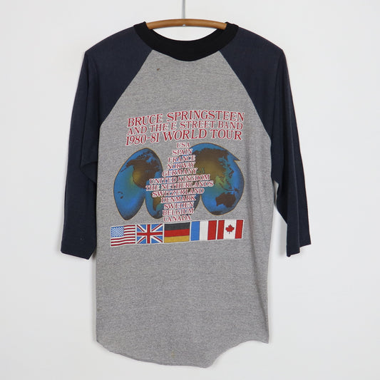 1980 Bruce Springsteen World Tour Jersey Shirt