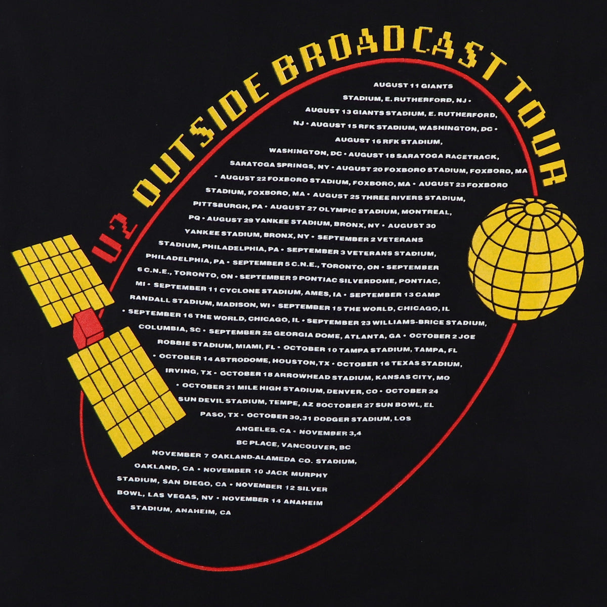 1992 U2 Zoo TV Tour Shirt