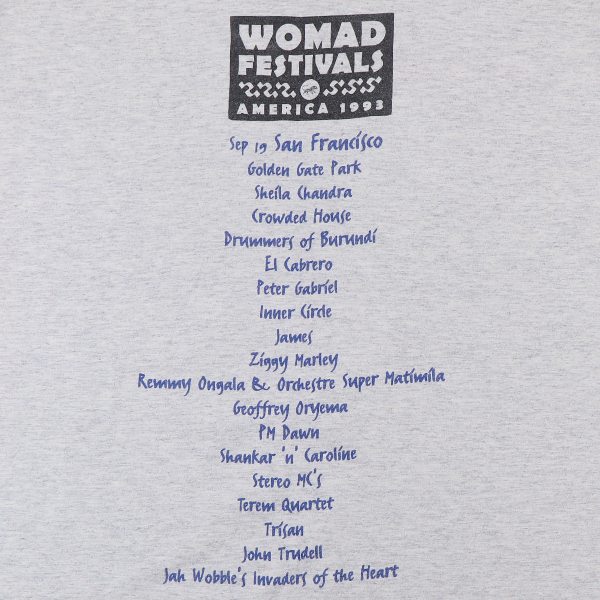 1993 Womad Festival Shirt