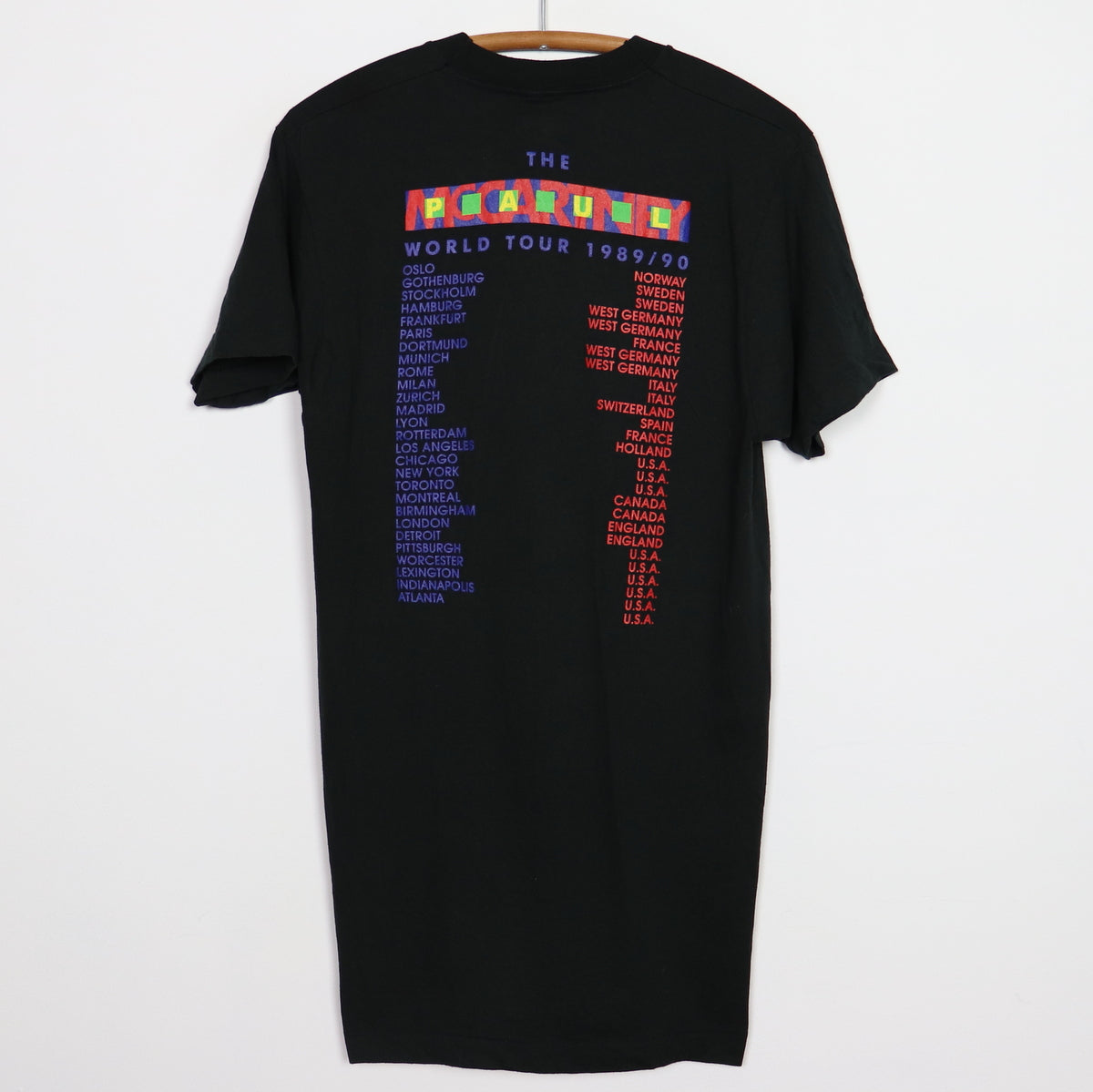 1989 Paul McCartney World Tour Shirt
