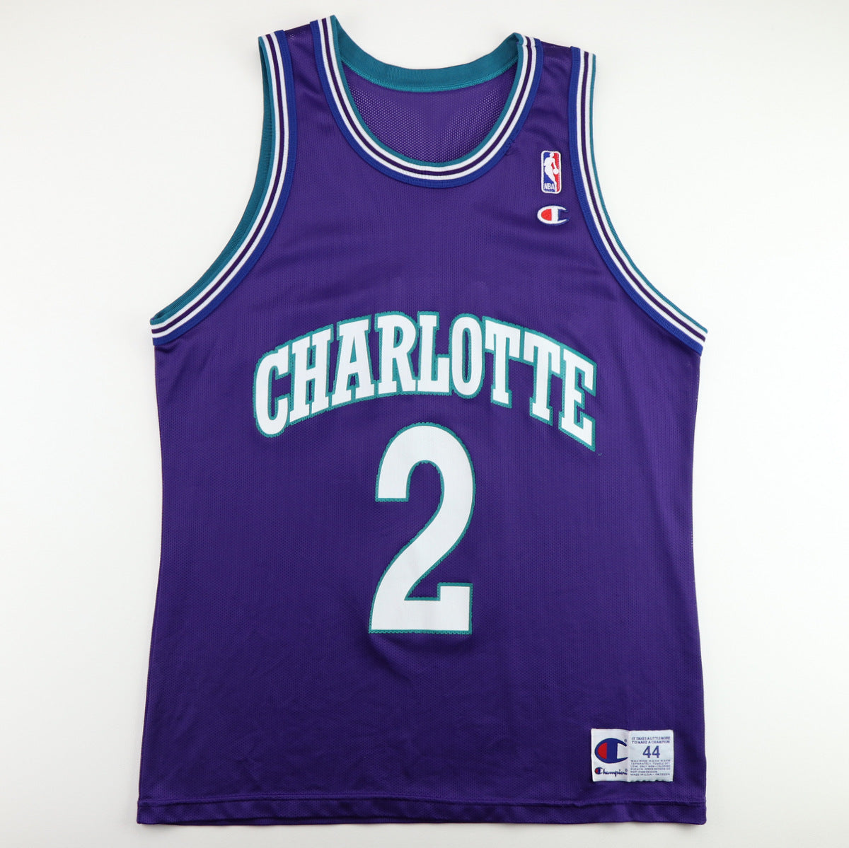 1990s Larry Johnson Charlotte Hornets Basketball Jersey