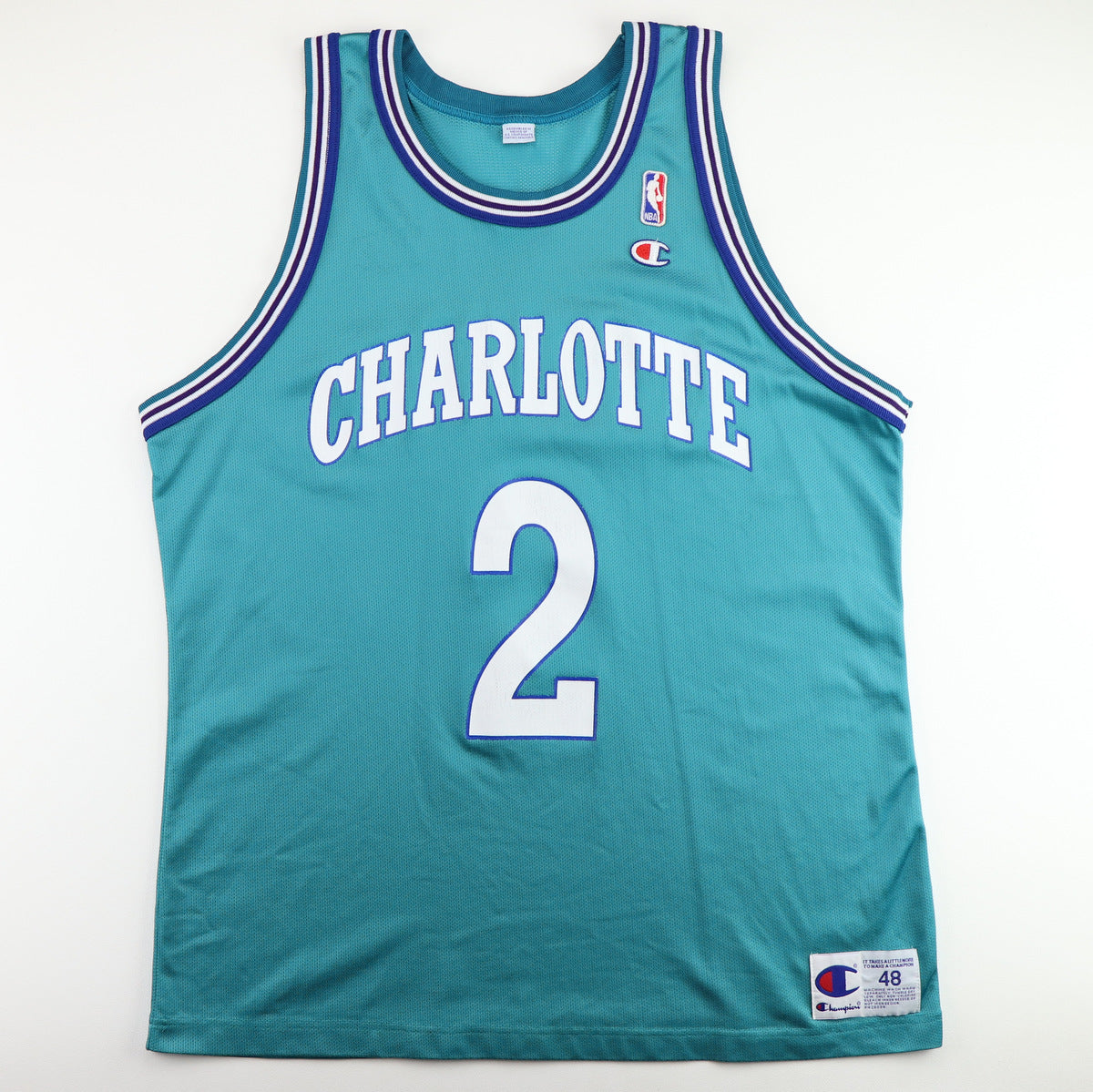 1990s Larry Johnson Charlotte Hornets Basketball Jersey