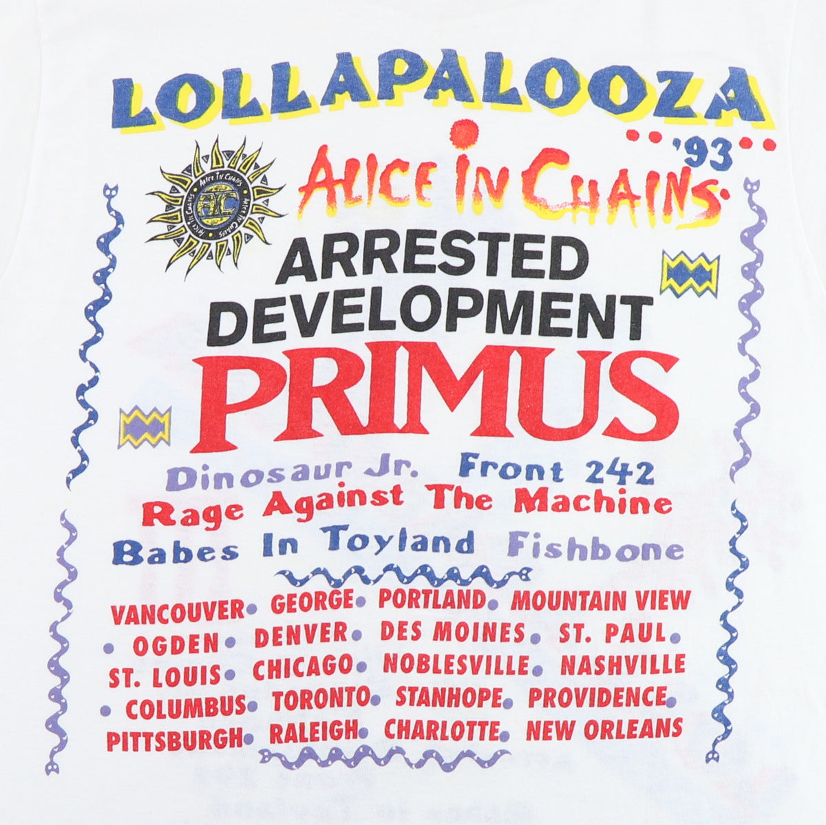 1993 Lollapalooza Tour Shirt