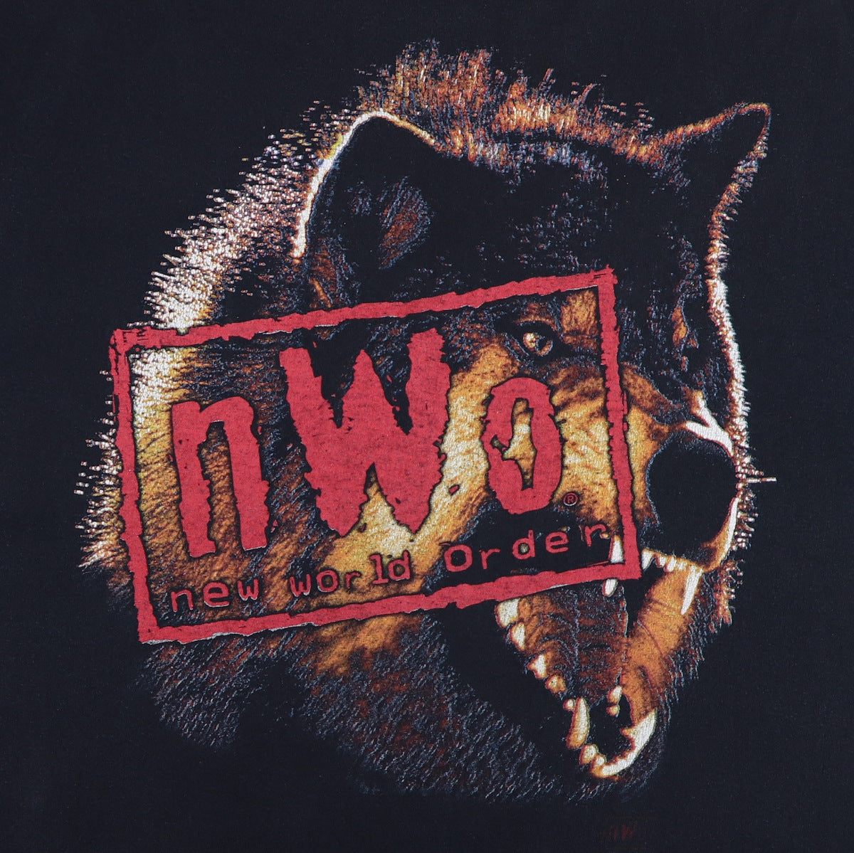 1990s NWO New World Order Wolfpac Shirt