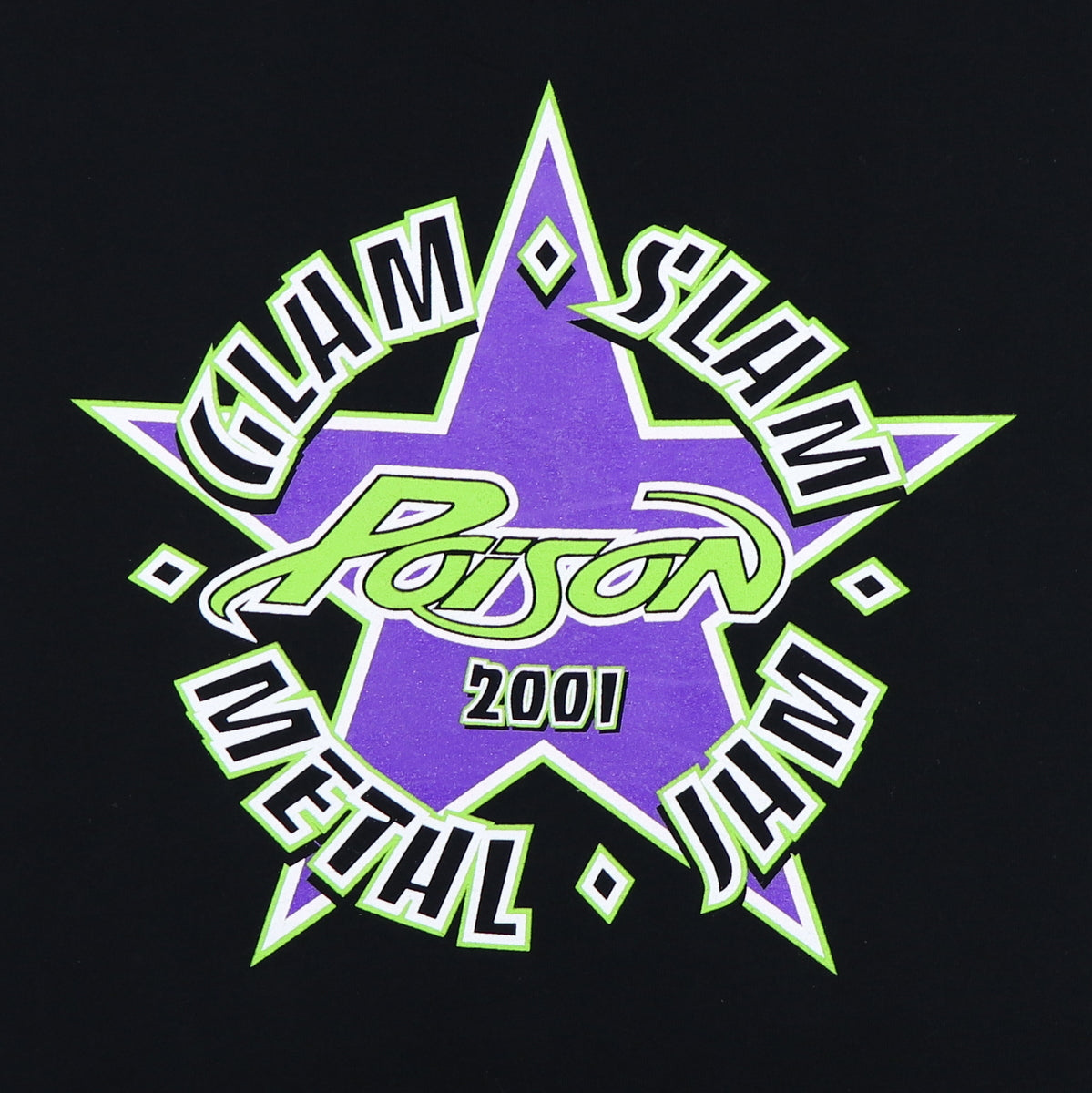 2001 Poison Glam Slam Metal Jam Shirt