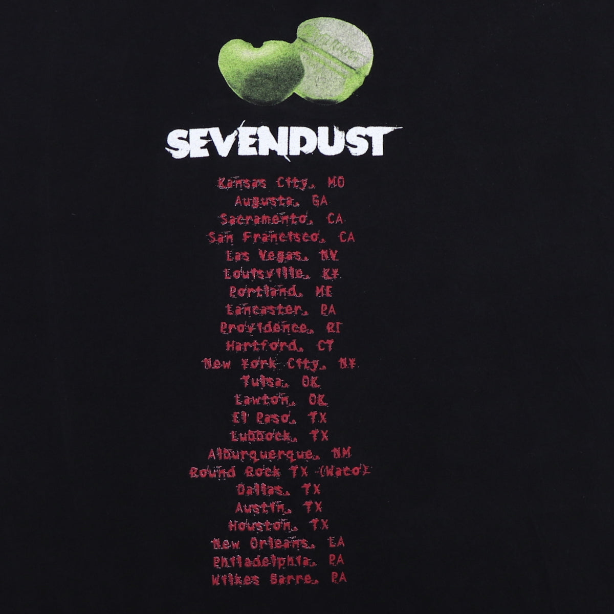 2001 Sevendust Animosity Tour Shirt