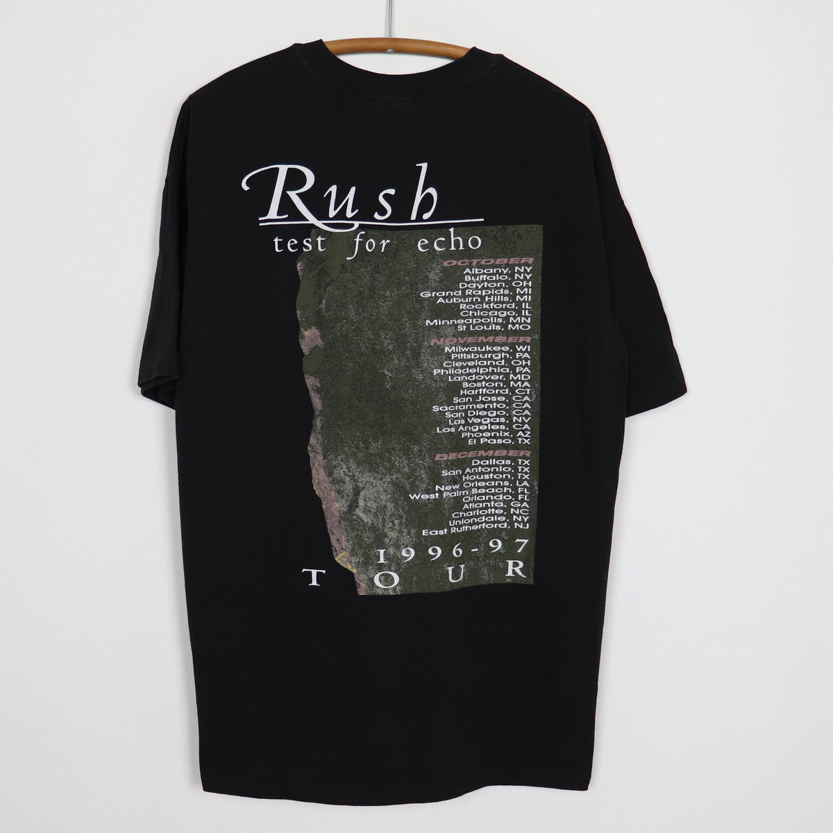 1996 Rush Test For Echo Tour Shirt