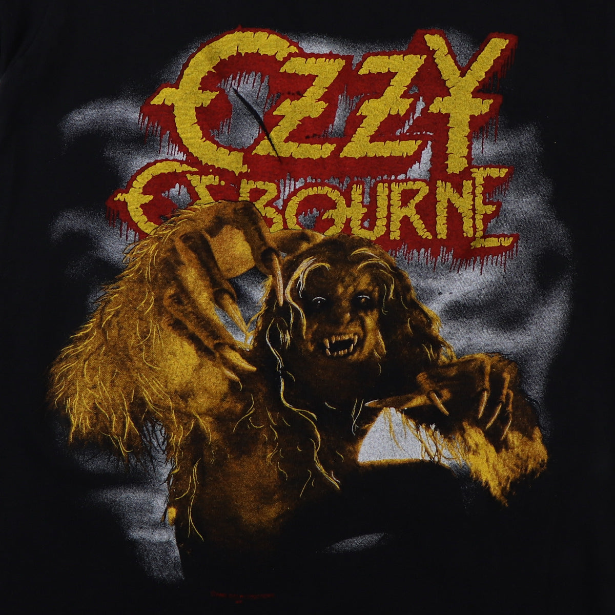 1983 Ozzy Osbourne Bark At The Moon UK Tour Shirt
