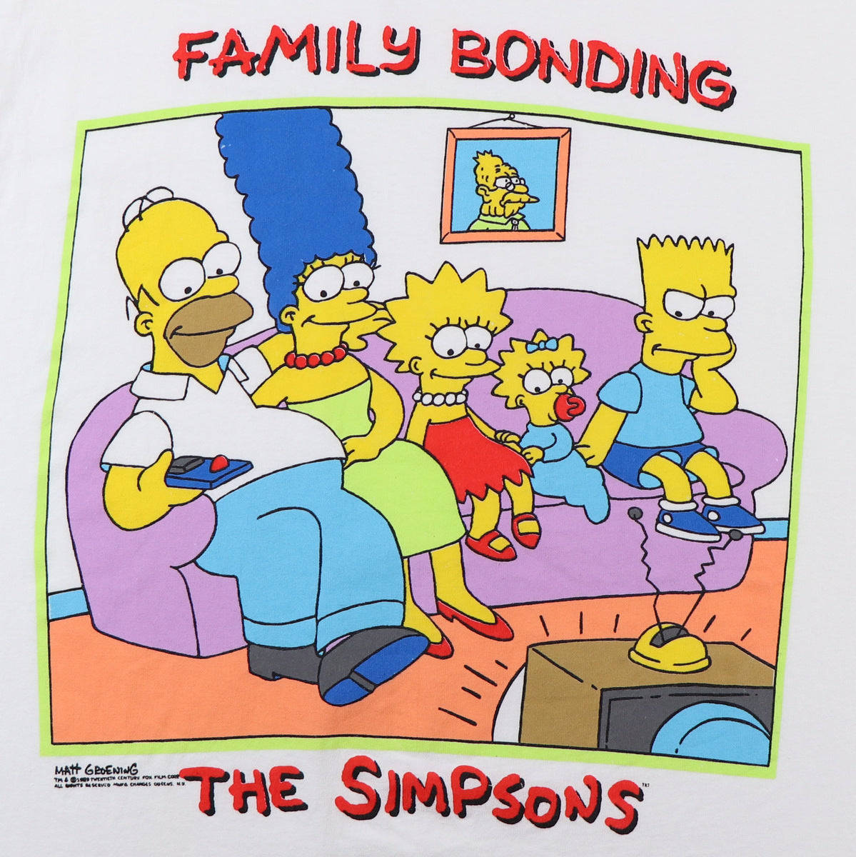 1989 The Simpsons Family Bonding Shirt