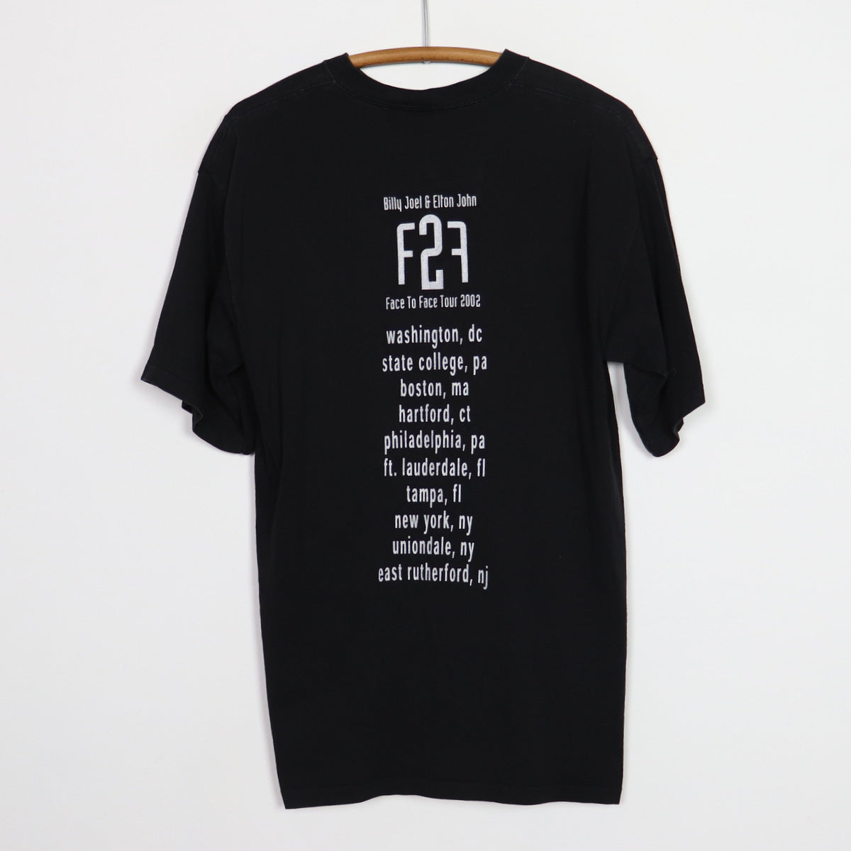 2002 Billy Joel Elton John Face To Face Tour Shirt