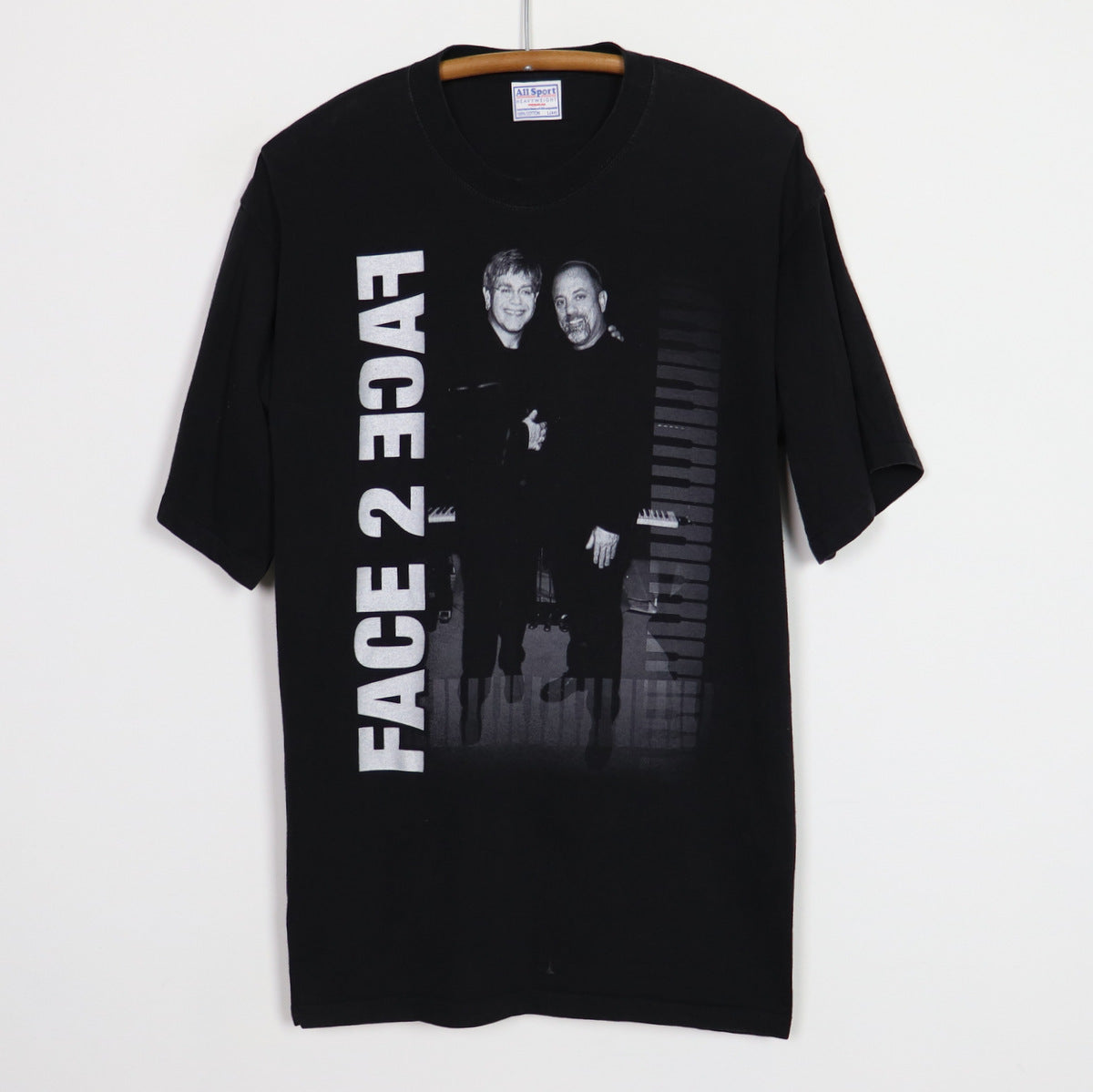 2002 Billy Joel Elton John Face To Face Tour Shirt | Authentic