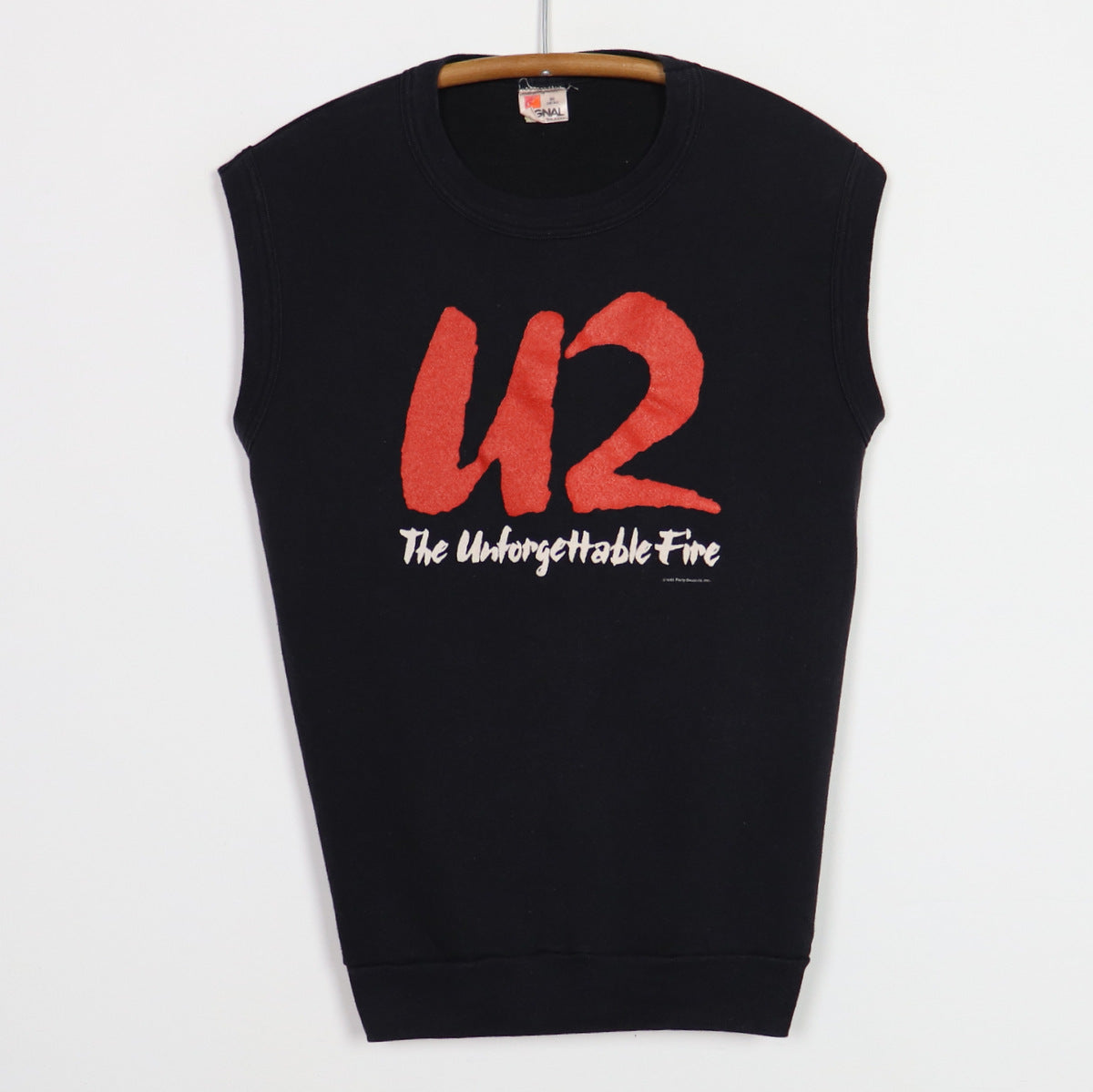 1985 U2 Unforgettable Fire Sleeveless Shirt | WyCo Vintage