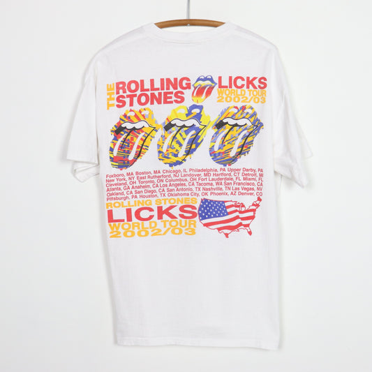 2002 Rolling Stones Licks World Tour Shirt