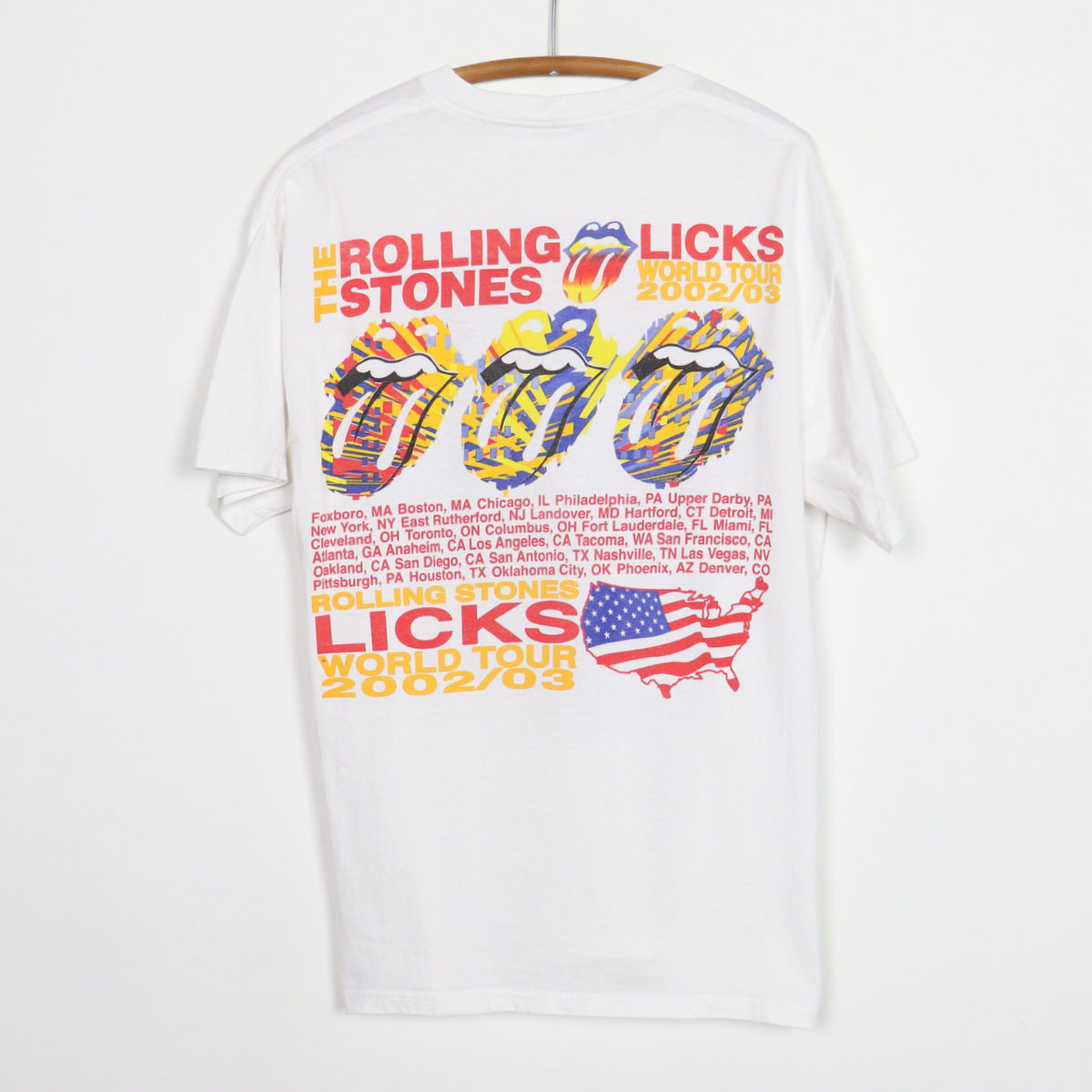 2002 Rolling Stones Licks World Tour Shirt
