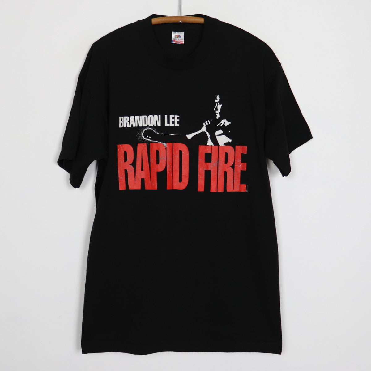 1992 Rapid Fire Brandon Lee Movie Promo Shirt | Authentic Vintage 