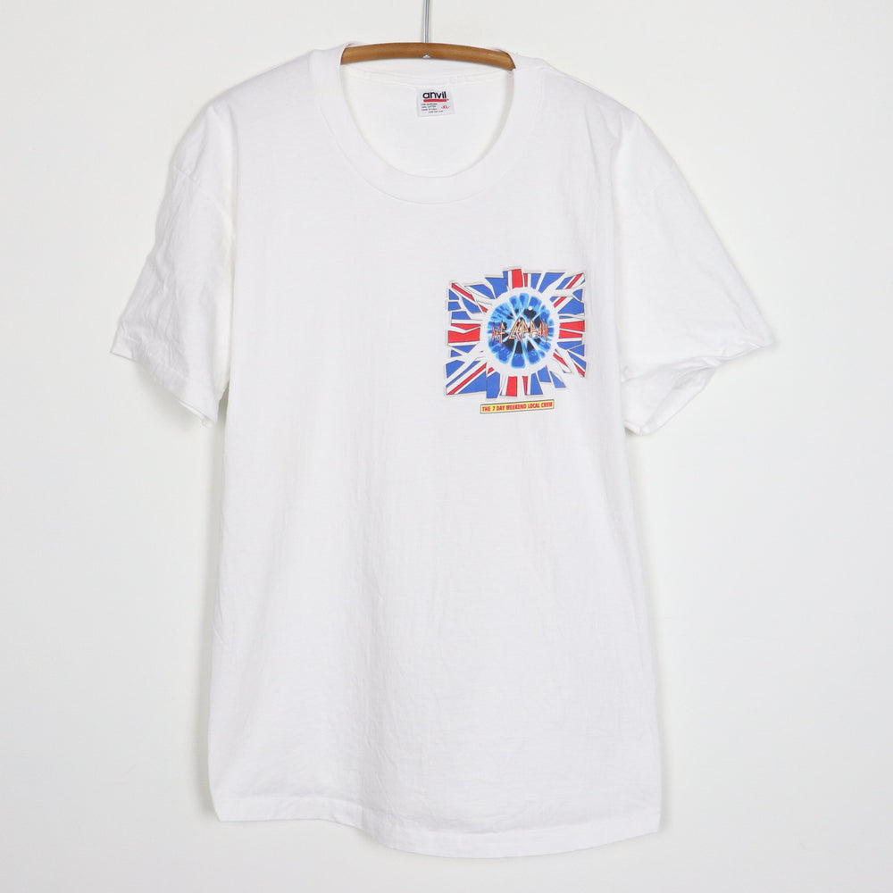 1990s Def Leppard 7 Day Weekend Tour Crew Shirt