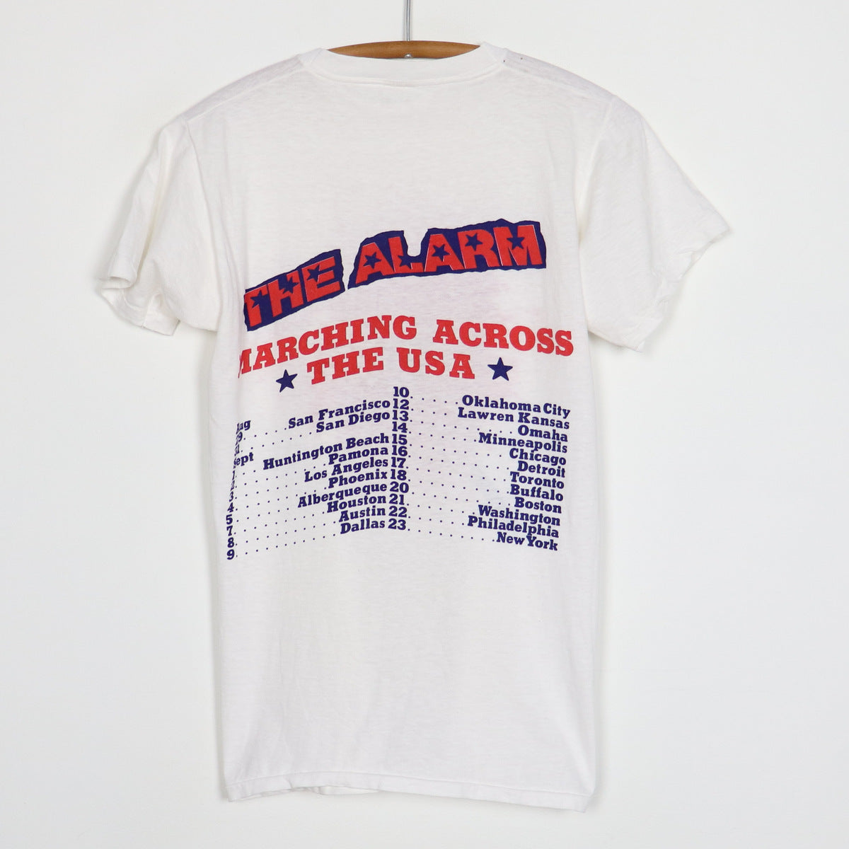 1983 The Alarm Marching Across The USA Tour Shirt