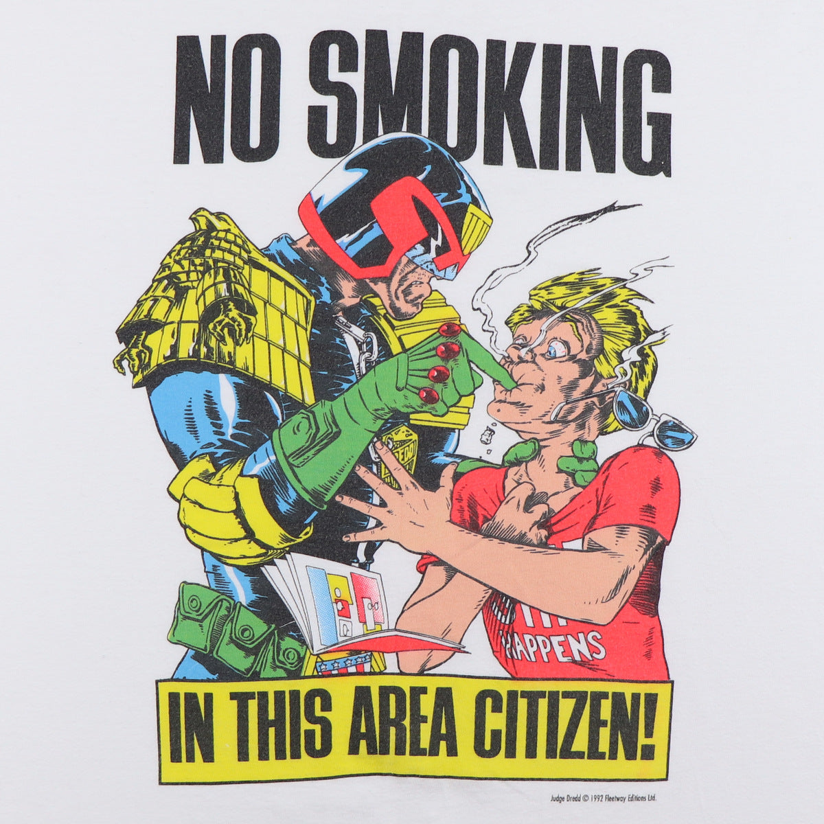 1992 Judge Dredd No Smoking Shirt