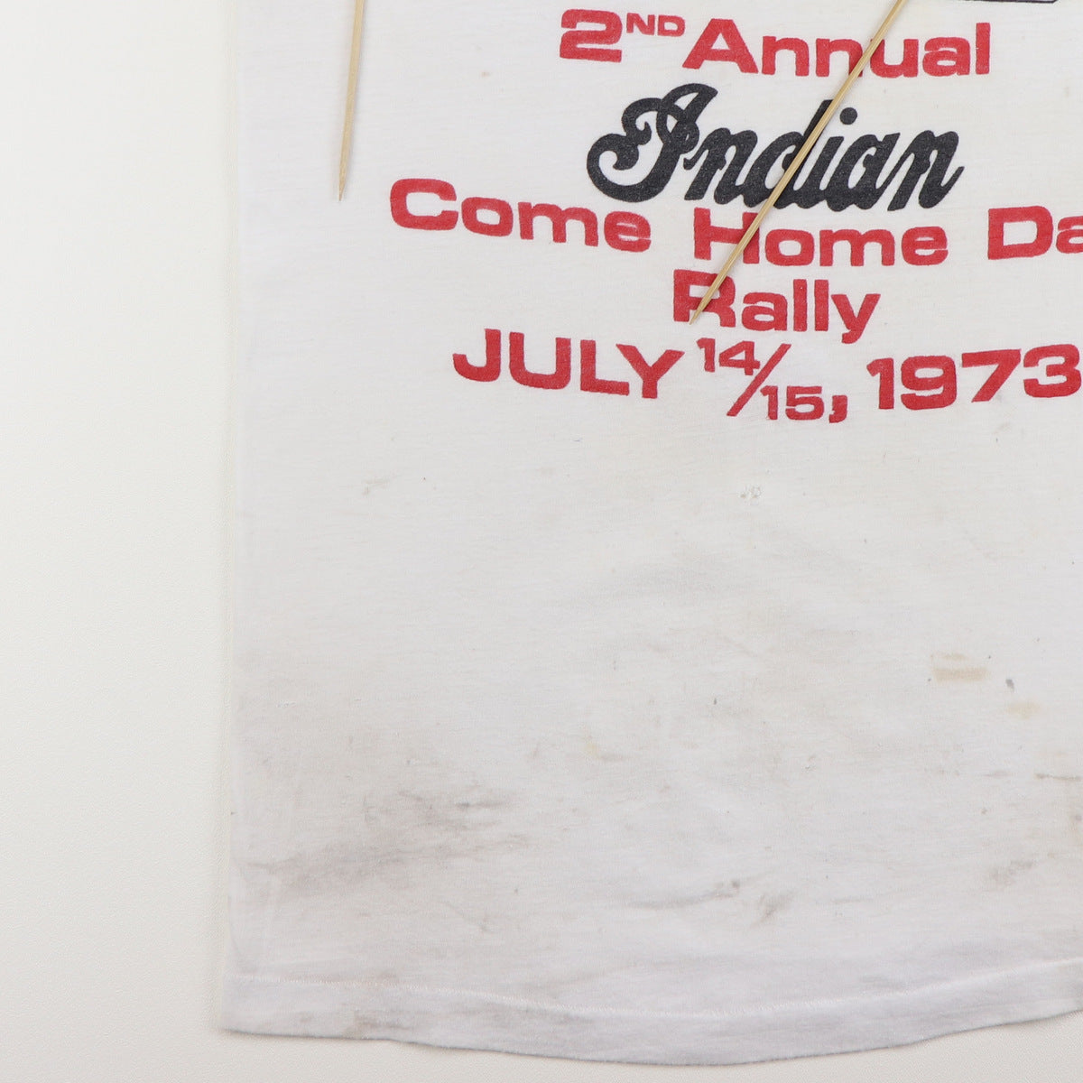 1973 Indian Motorcycles 2nd Annual Rally Shirt