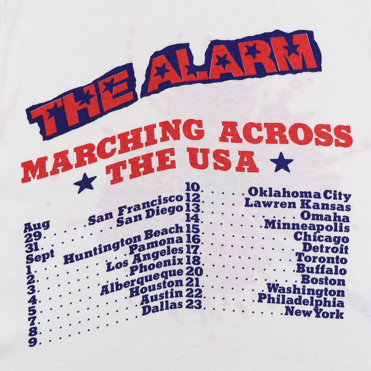 1983 The Alarm Marching Across The USA Tour Shirt