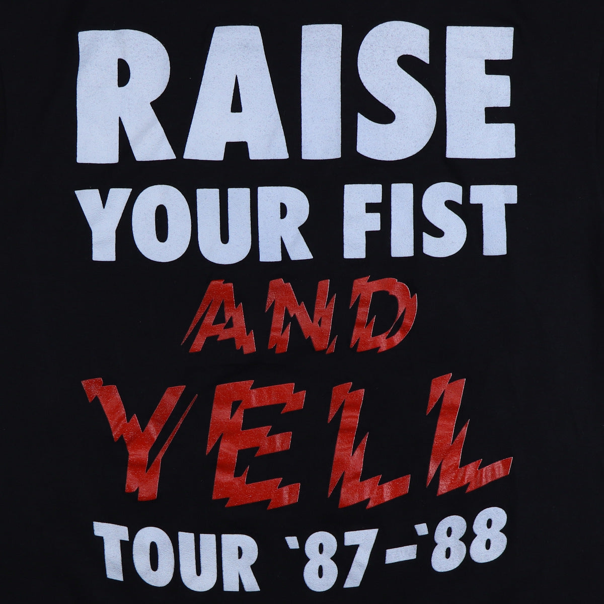 1987 Alice Cooper Raise Your Fist And Yell Tour Shirt